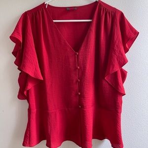 Large Vince Camuto top - beautiful red color and great fit!